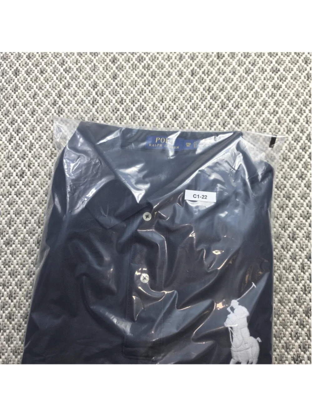 Polo Ralph Lauren Mens 3XB Black Big Pony #3 Big Tall Cotton Polo Shirt